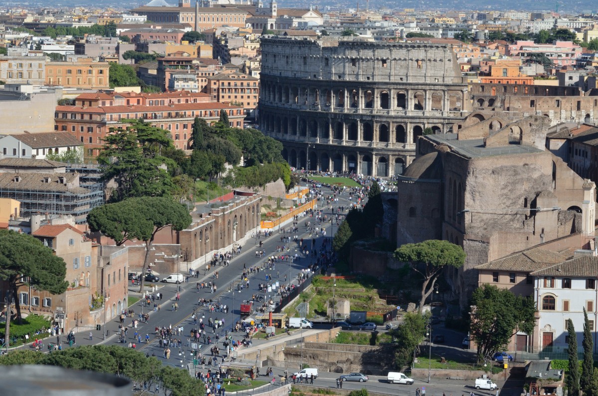 Kvarteret har en fantastisk udsigt over Colosseum / Gtres