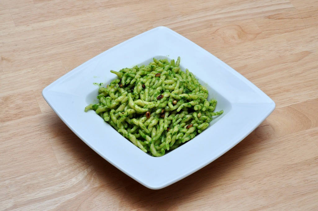 Pasta pesto, potatis och gröna bönor / Flickr