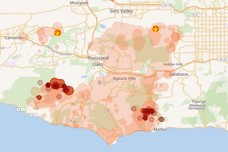 Da Guillermo del Toro a Will Smith, anche le case dei vip colpite dall’incendio in California