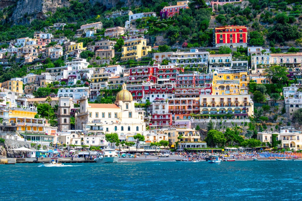 Positano set fra havet / Pixabay