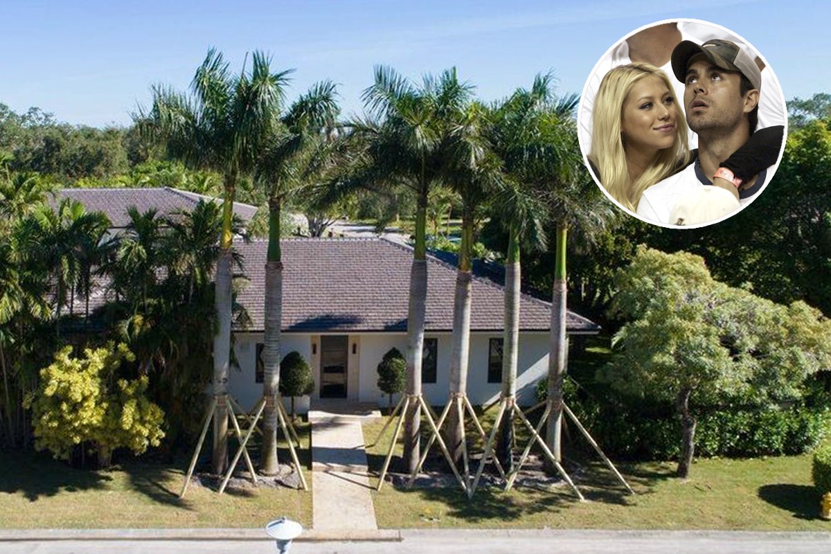 Enrique Iglesias e Anna Kournikova vendono la loro casa di Miami per 4,3 milioni di euro