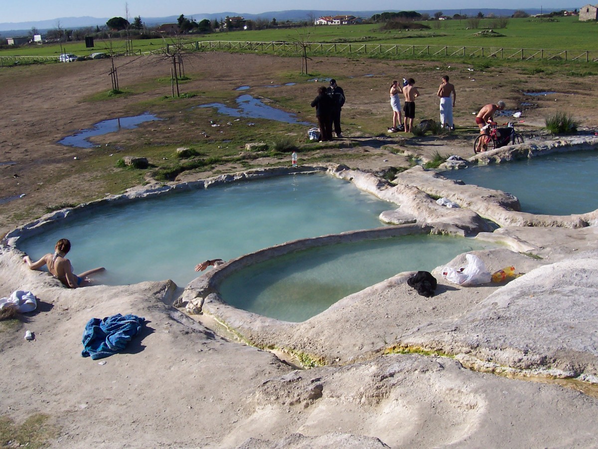 Die Therme bei Bullicame in Viterbo, Latium / Wikimedia Commons