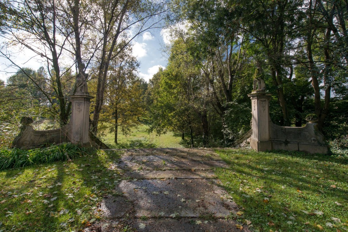 Os maravilhosos jardins da propriedade