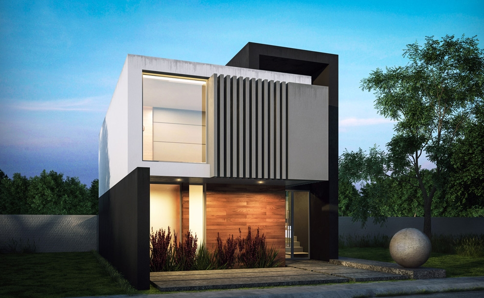 Interni di una casa prefabbricata in acciaio