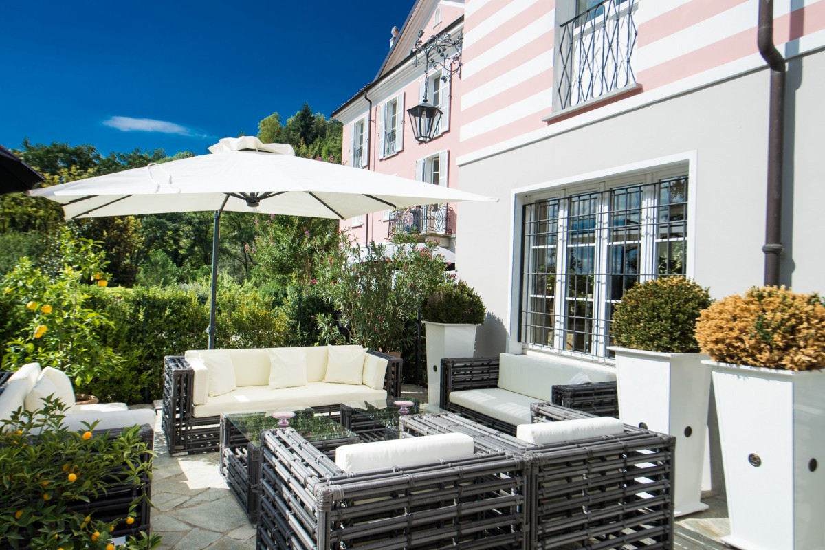 The patio is the perfect space for relaxing...