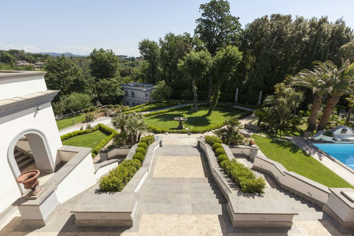 The view from the property over the extensive grounds