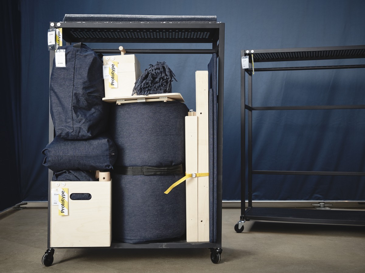 Il carrello che diventa divano letto