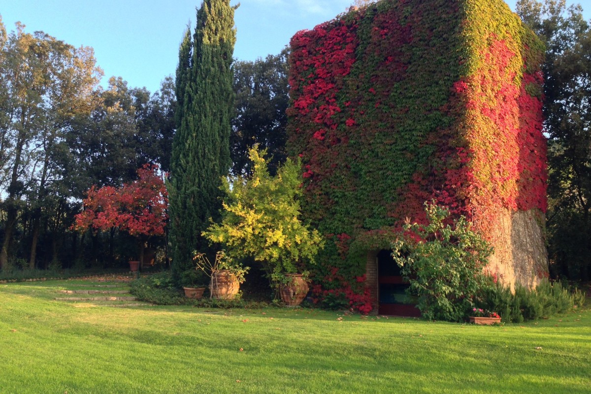 This tower is used as a home by the current owners, while they rent out the main house