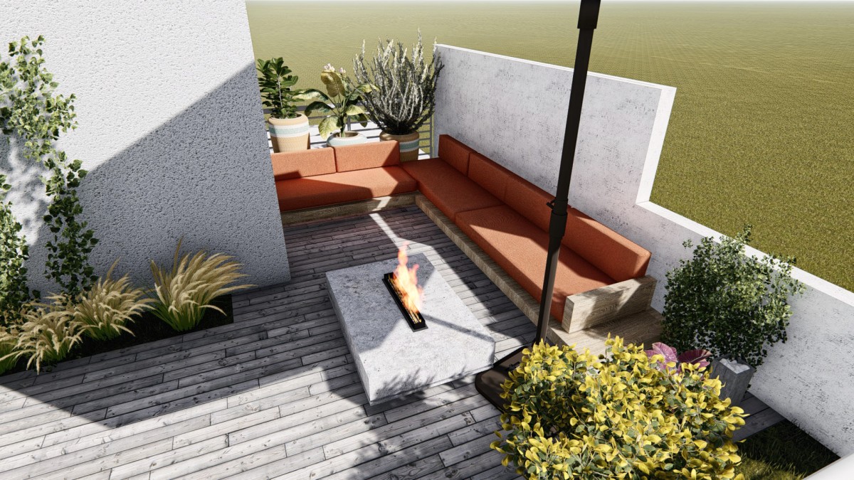 Arredare un terrazzo grande