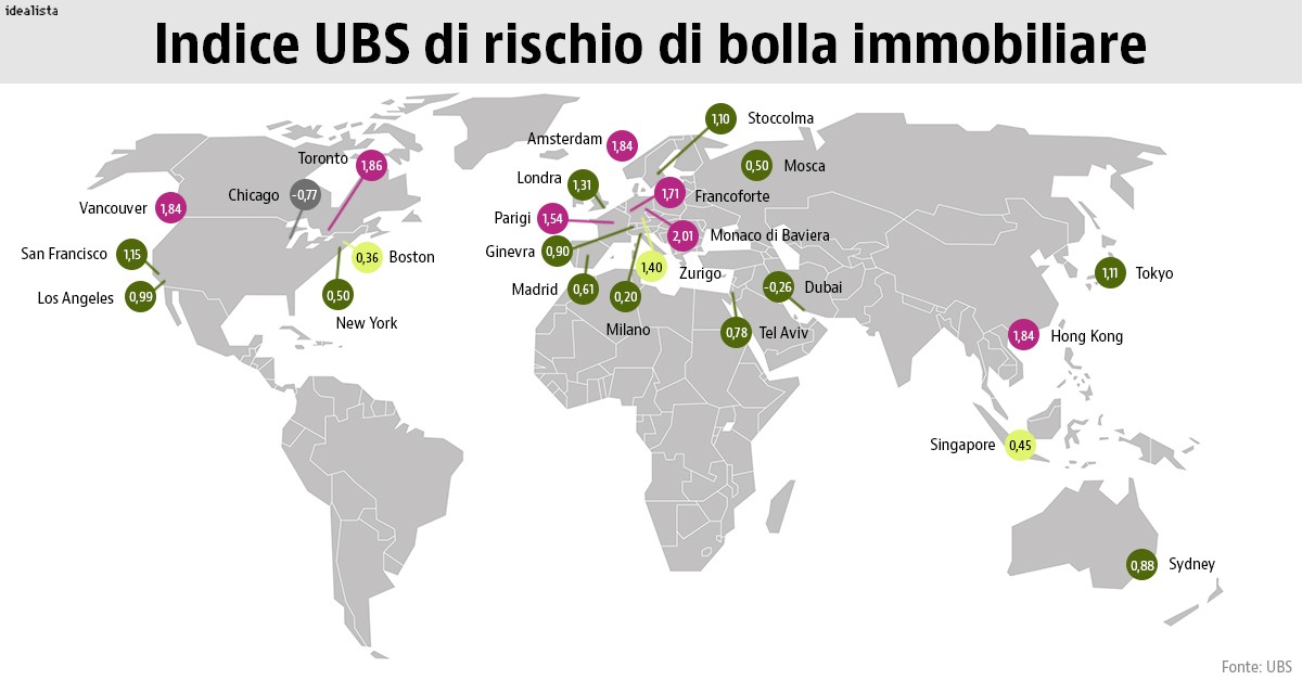 Ecco le città a rischio bolla immobiliare