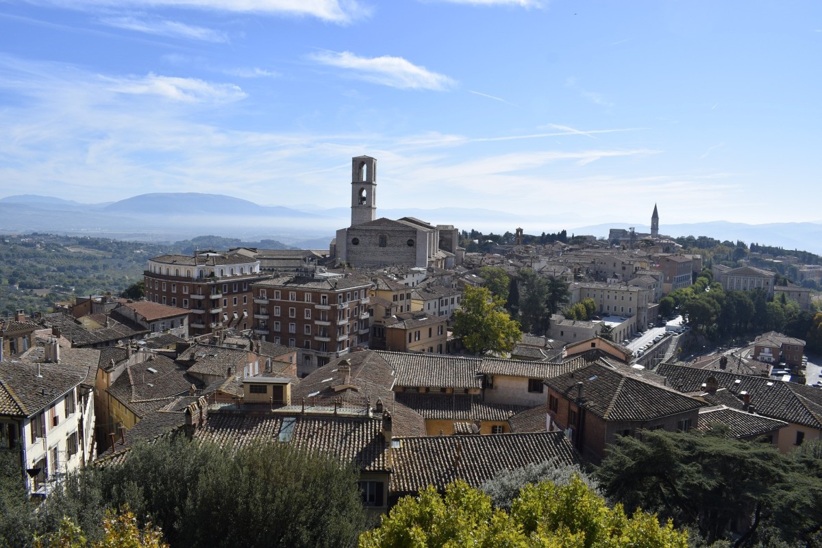 Blick auf die Stadt Perugia / Pixabay