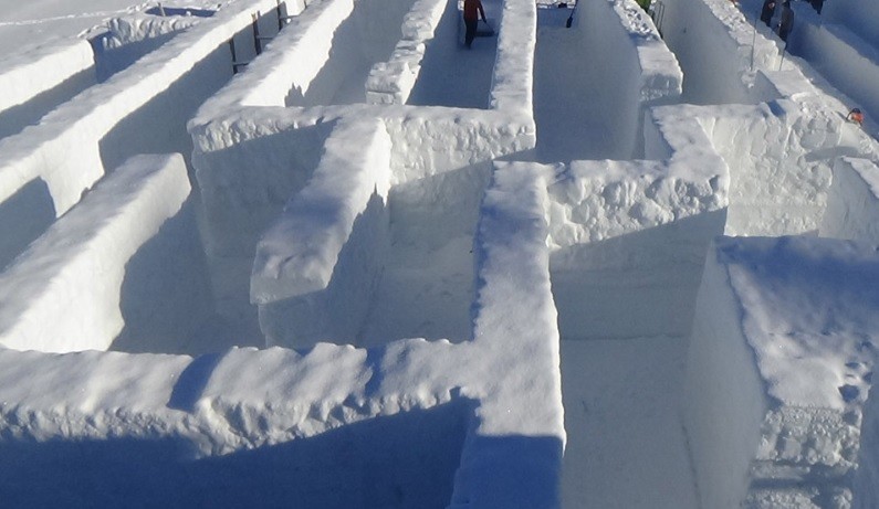 Il labirinto di neve più grande del mondo è a Zakopane in Polonia