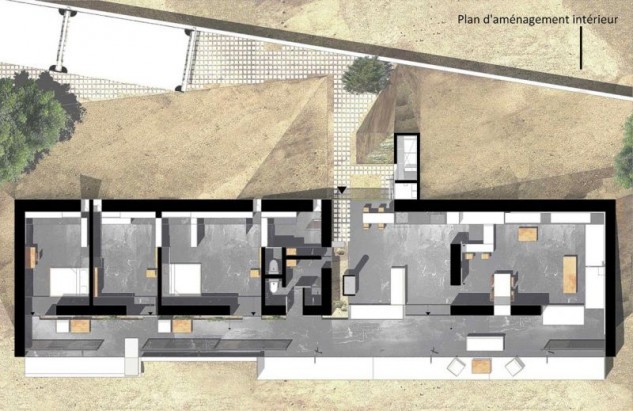 Una casa che si autoalimenta e cambia con le stagioni