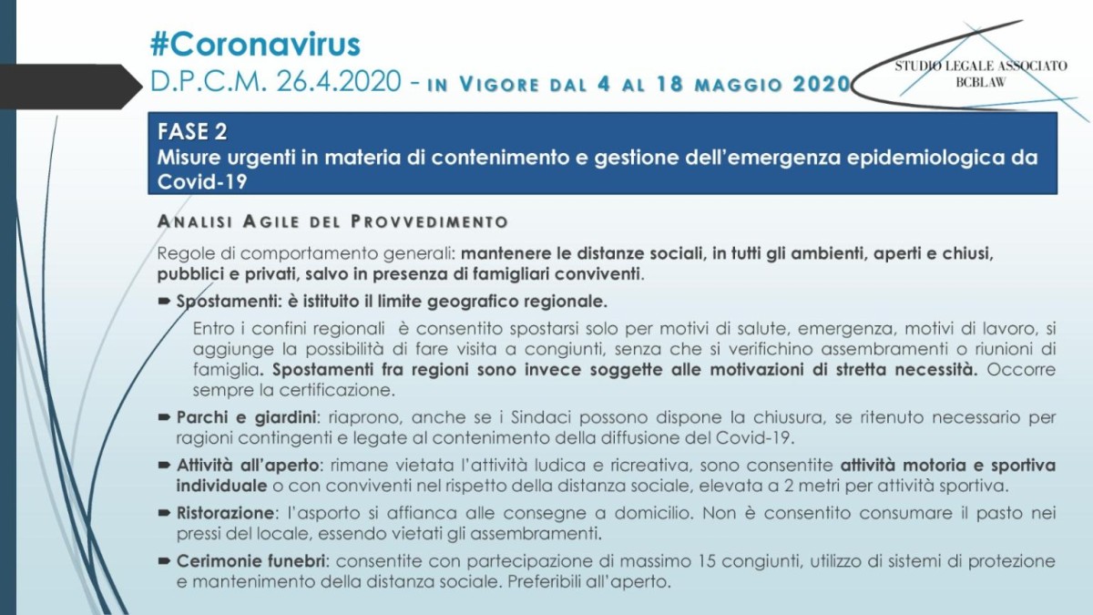 Immagine del giorno: Dal 4 maggio tornano gli spostamenti, ecco come