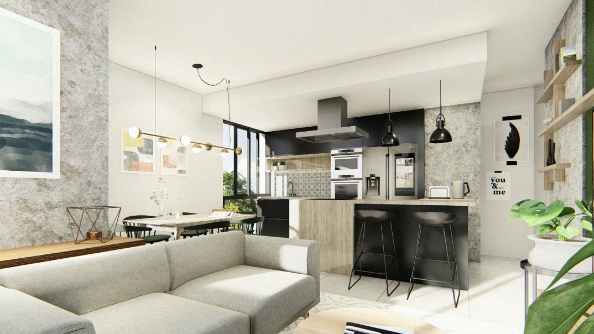 Cucina e soggiorno in un unico open space: alcuni progetti utili