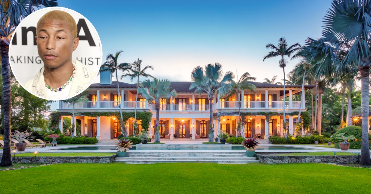 Il cantante Pharrell Williams ha comprato una mega villa a Miami durante la quarantena