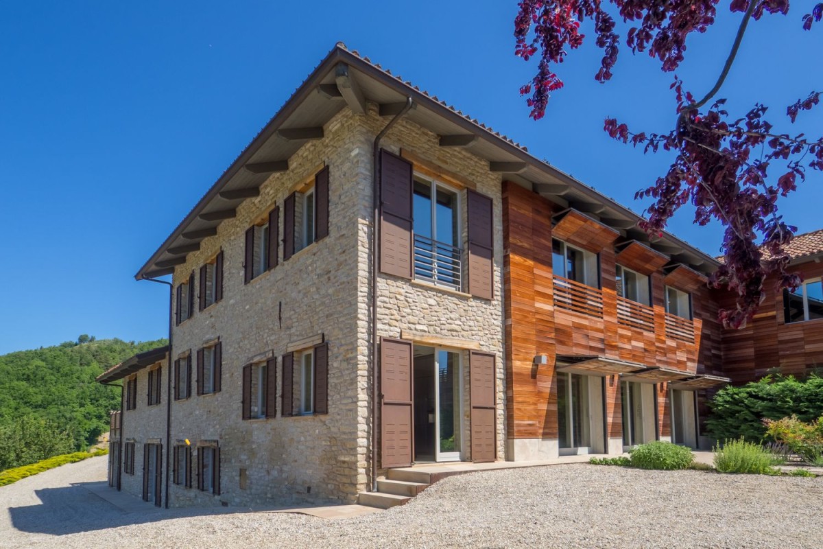 This modern farmhouse is for sale in Italy