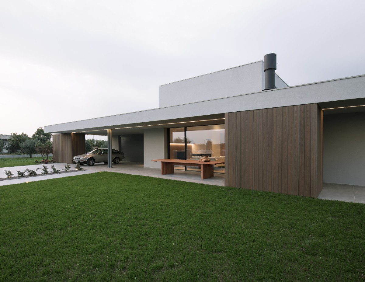 Un progetto di outdoor lighting per una villa nel vicentino