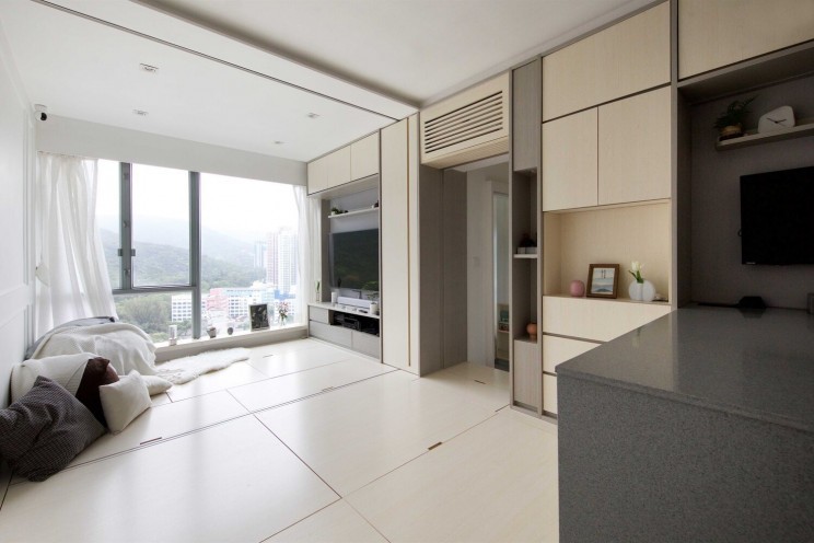 Un miniappartamento intelligente ad Hong Kong che unisce la tradizione del Feng Shui con il futuro