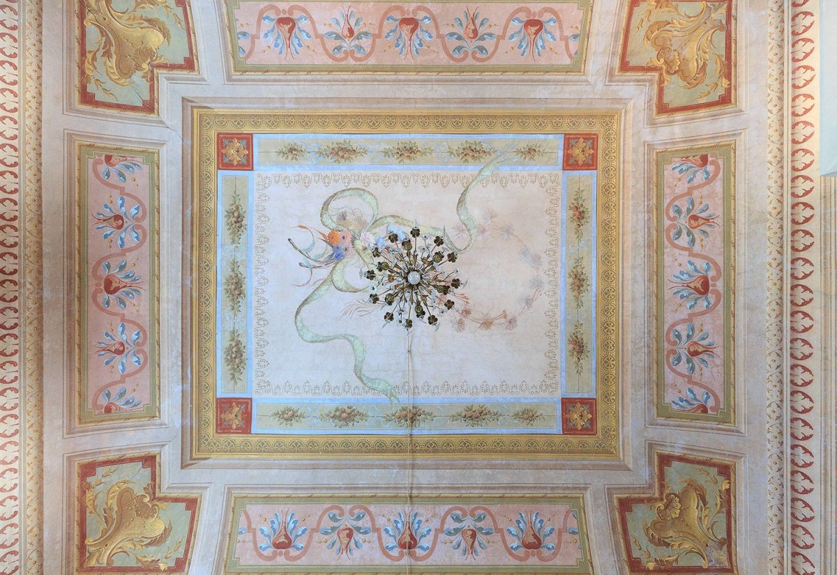 The unique frescoes in the property are the star of the show 