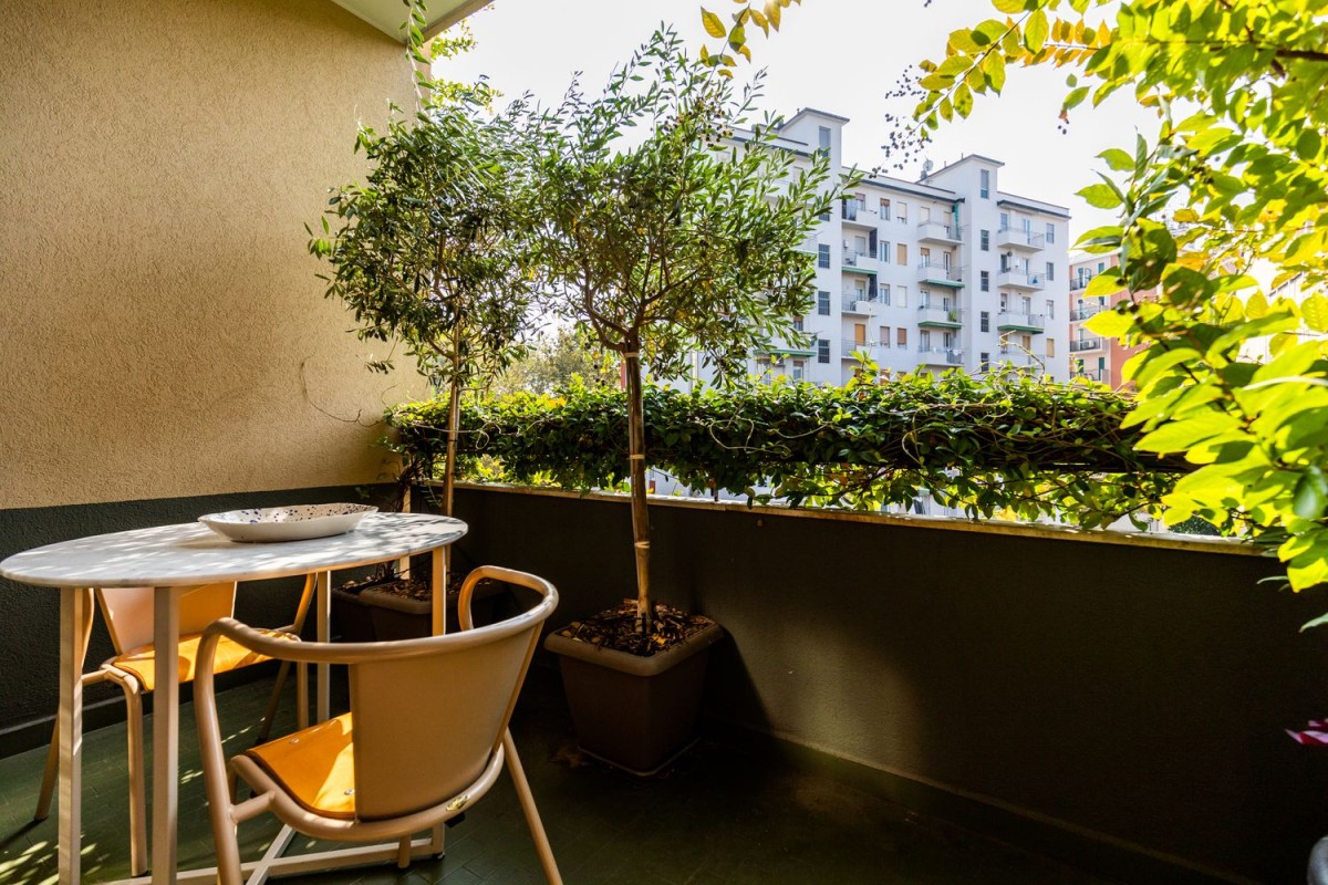 The property has a selection of balconies full of natural light
