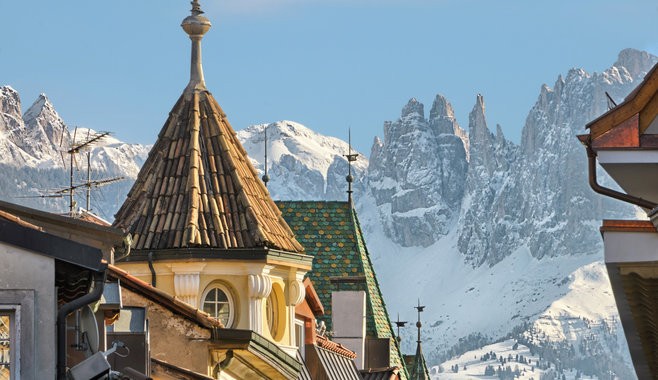 Typical roofs in Bolzano