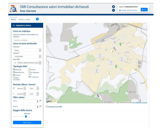 Compravendite immobiliari, online le mappe con i dati su prezzi, tipologie e consistenze catastali