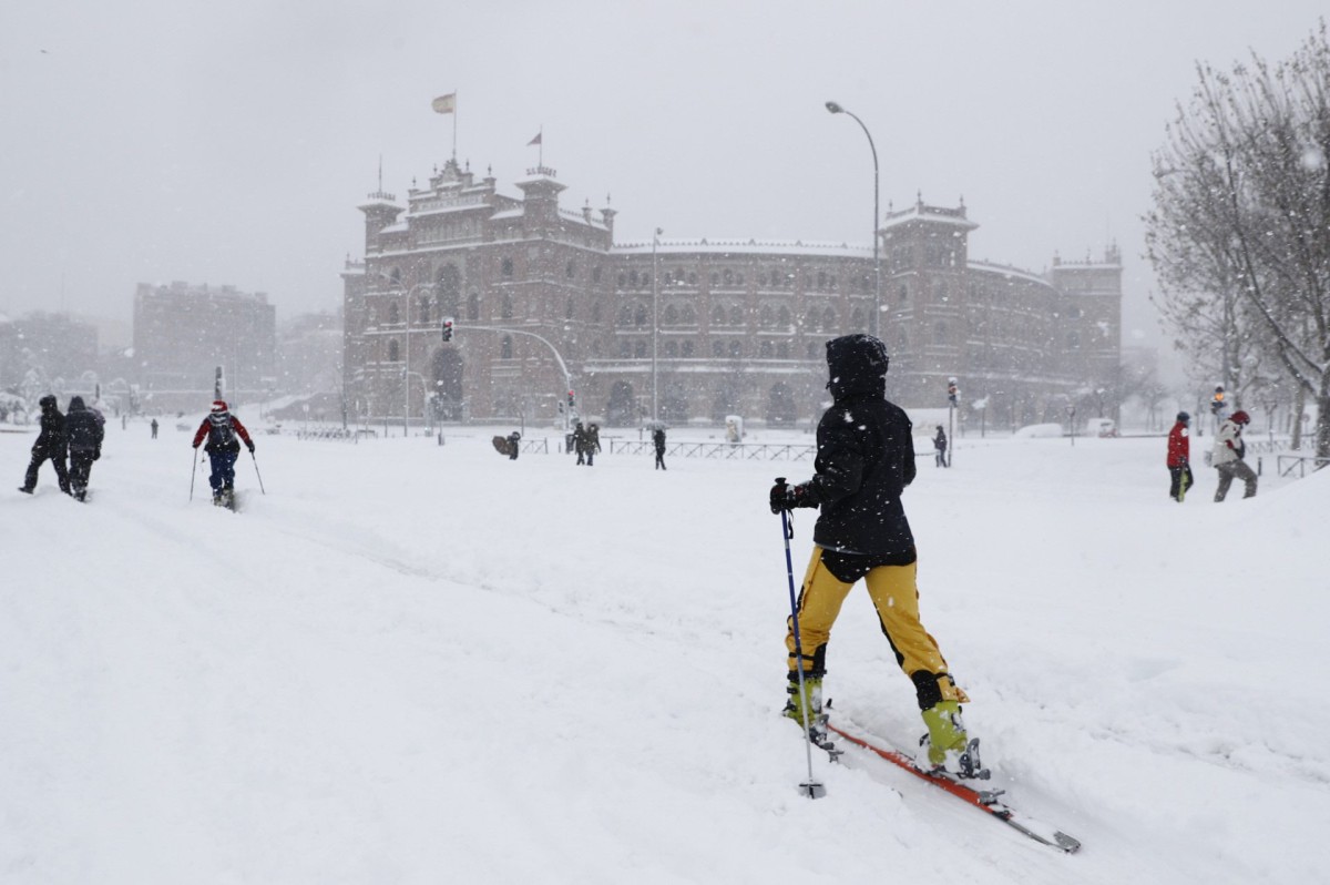 Madrid sotto la neve