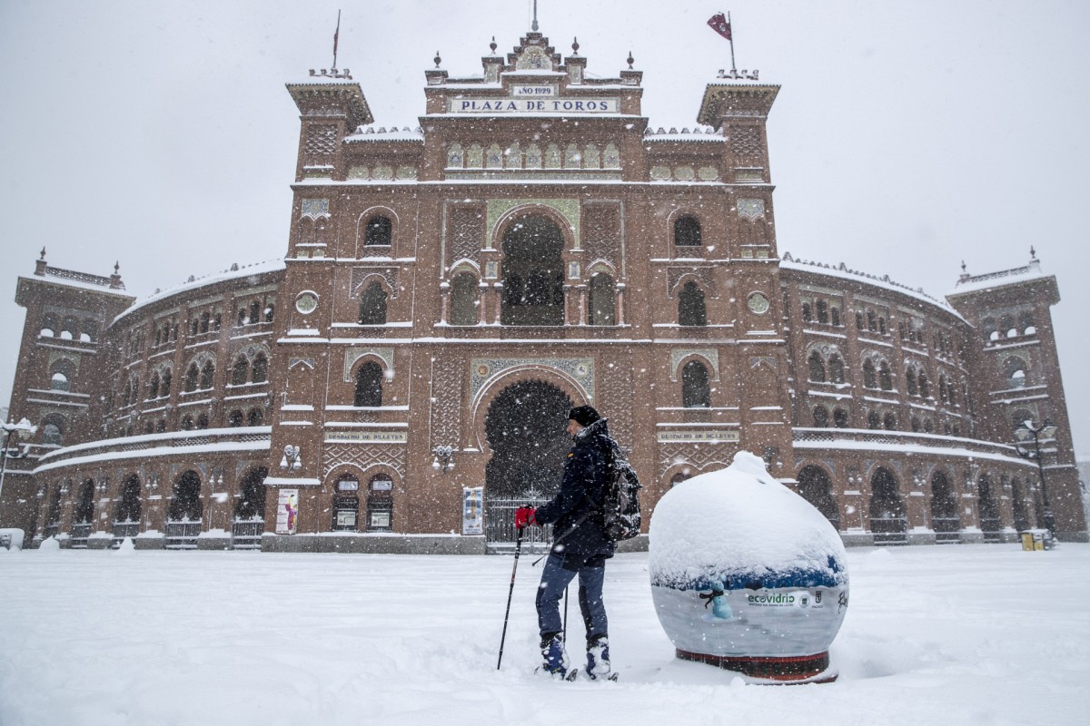 Madrid sotto la neve