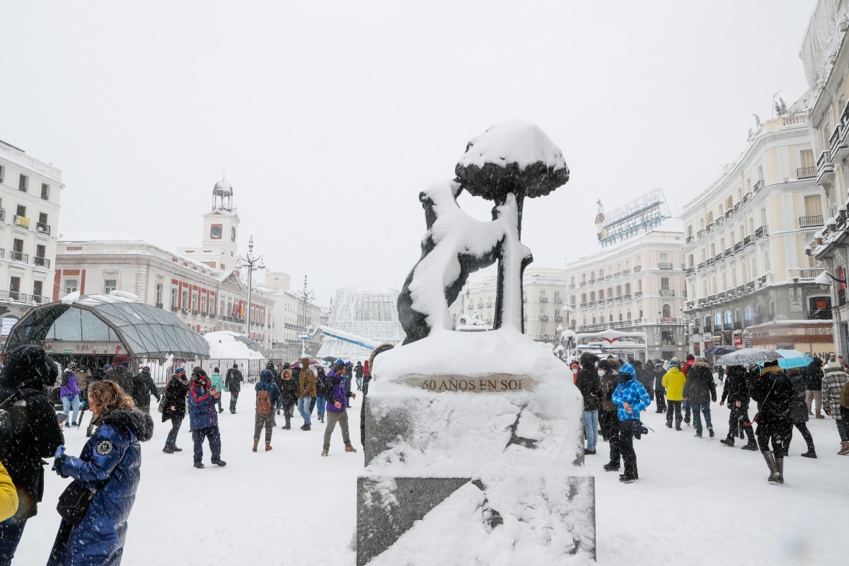 Madrid sotto la neve