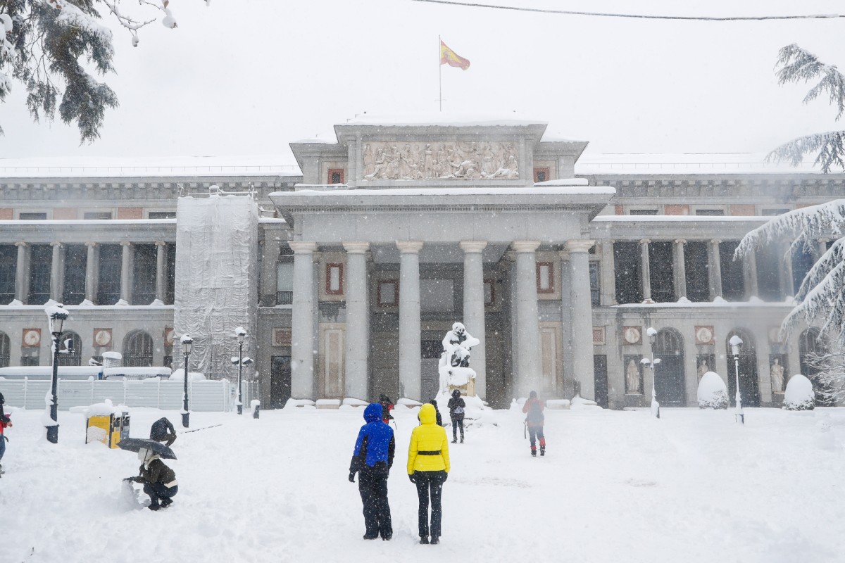 Madrid sotto la neve