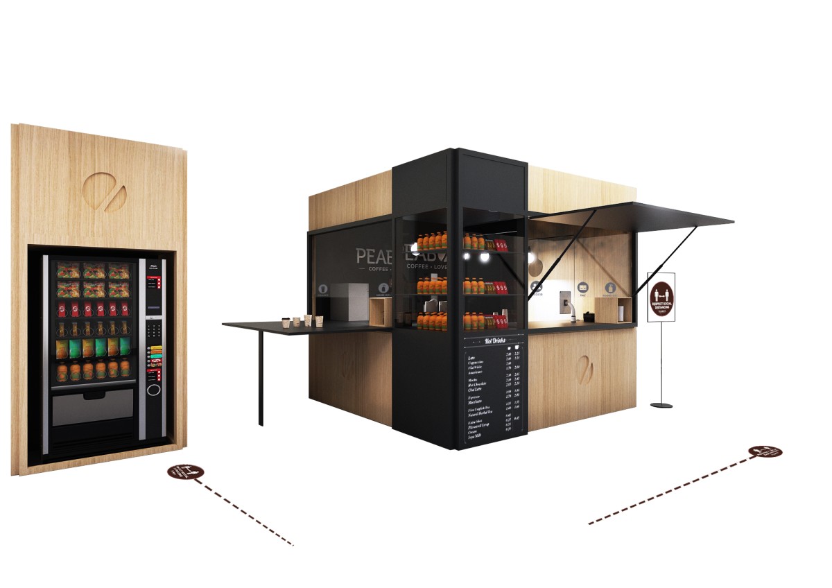 Un bar prefabbricato in legno da installare in ogni punto della città