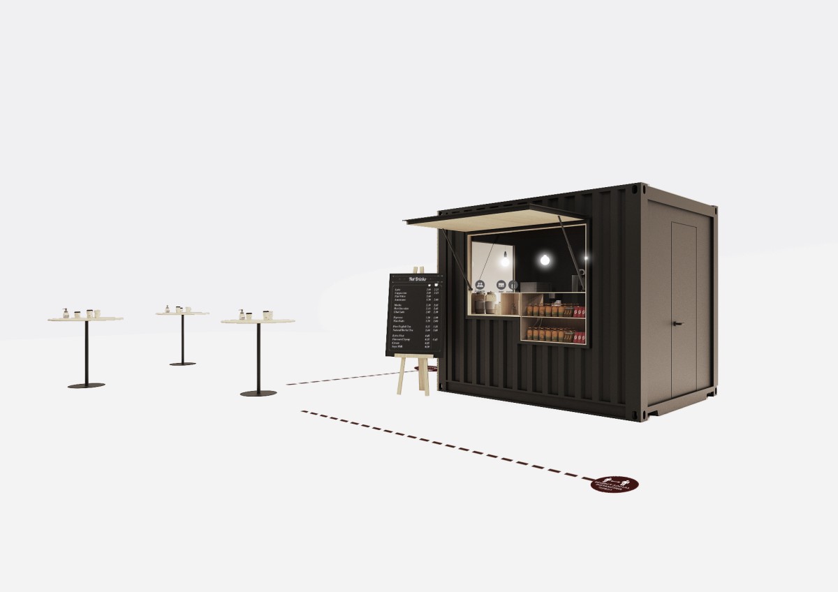Un bar prefabbricato in legno da installare in ogni punto della città
