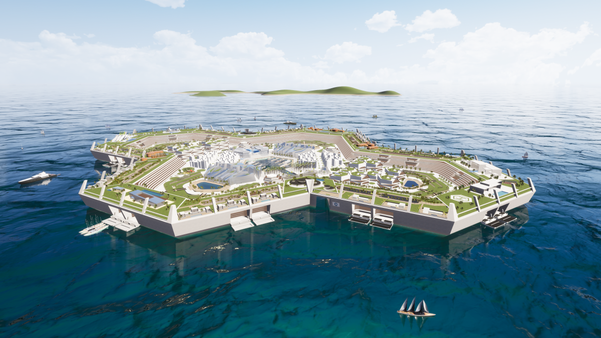 Blue Estate, il progetto di un’isola artificiale extra lusso al largo di Miami