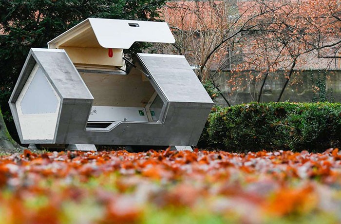 Le cabine notturne anti freddo per i senzatetto di una cittadina tedesca