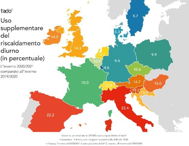 Home working, gli italiani alzano il riscaldamento nell'anno del covid