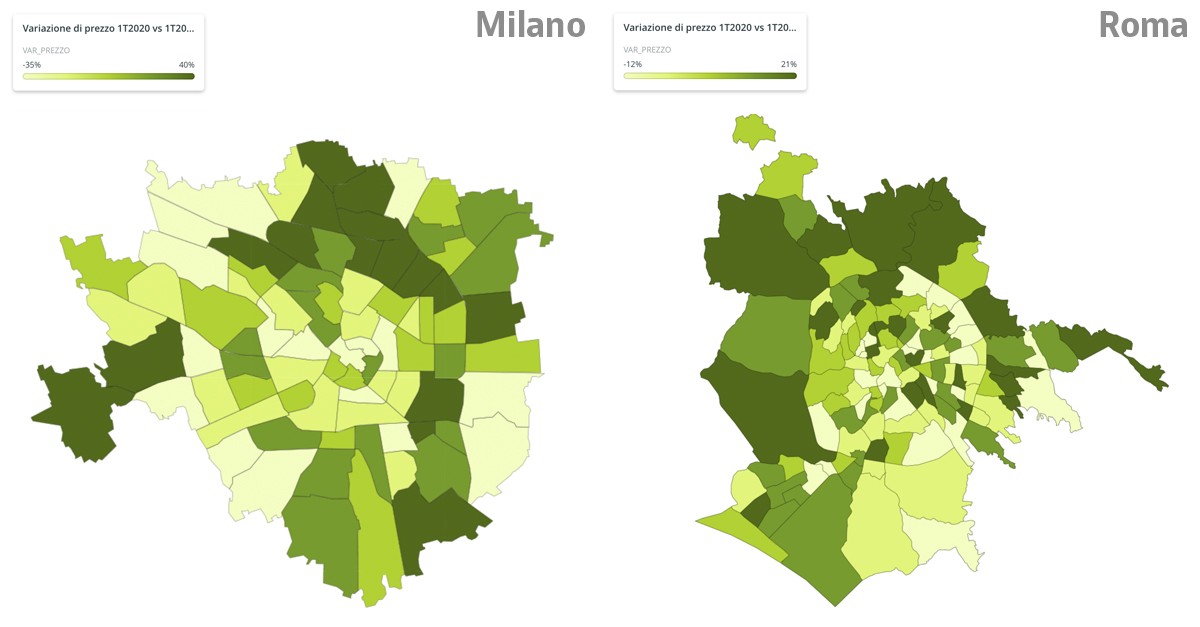 Che tipologia di casa cerca chi vuole comprare a Milano e Roma: le mappe dei quartieri