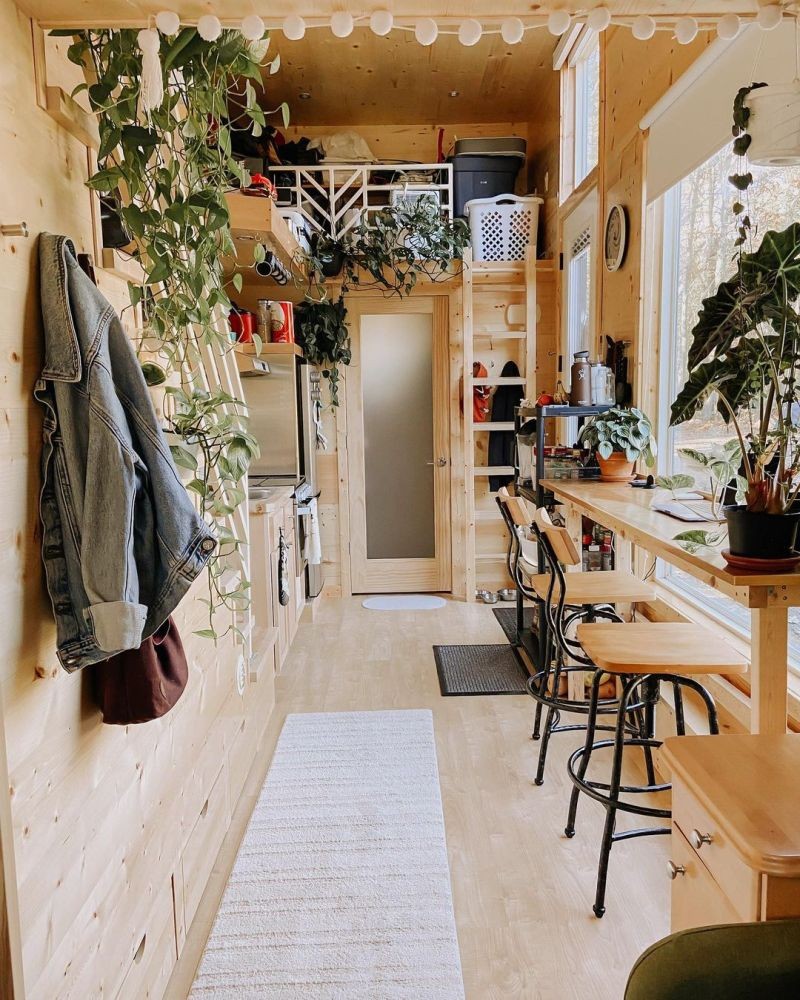 La casa ha una superficie di 30 m2