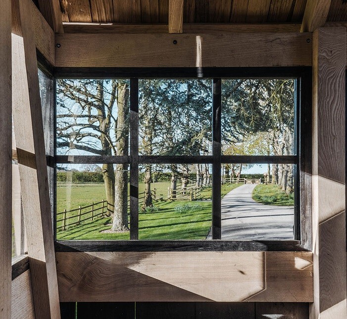 Circondata da alberi