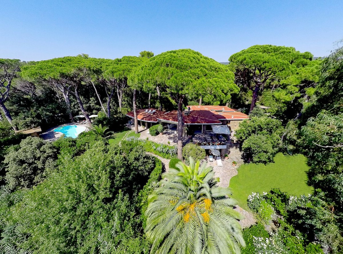 The villa is surrounded by beautiful Tuscan countryside