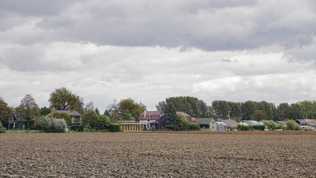 La casa offre una vista sui campi coltivati