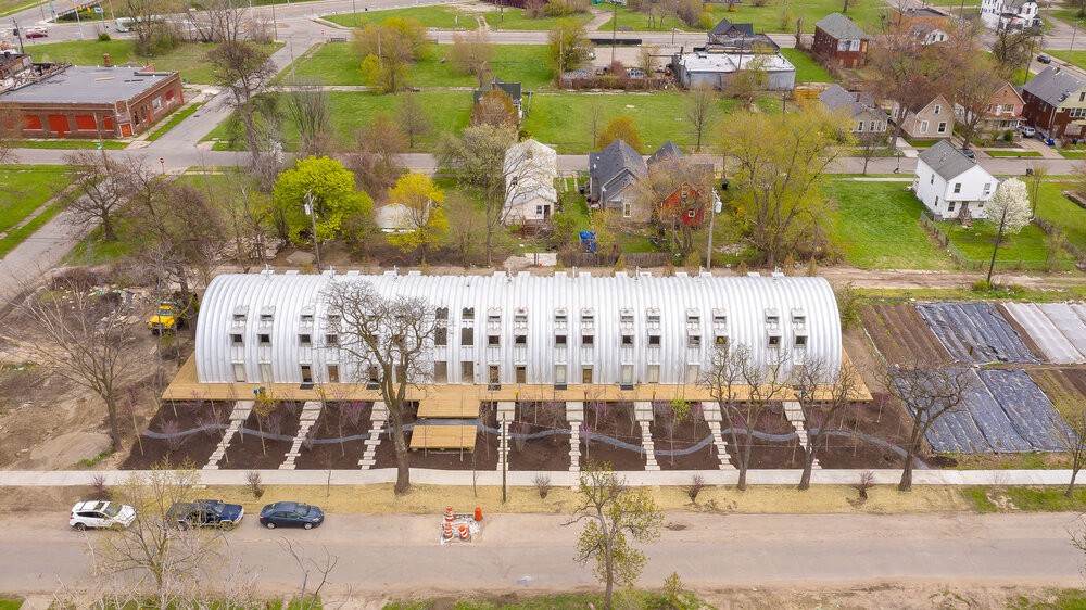 Le case prefabbricate in affitto rivitalizzano un quartiere del centro di Detroit