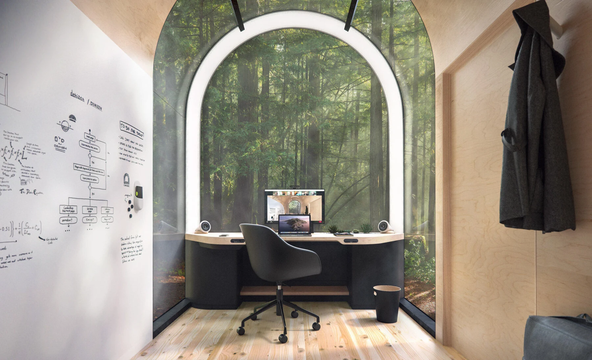 C'è una grande finestra