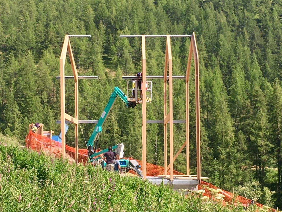 Una struttura prefabbricata