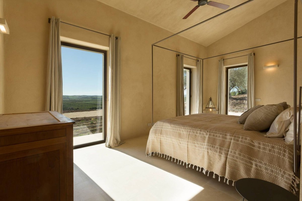 Eines der vier Doppelzimmer der Villa