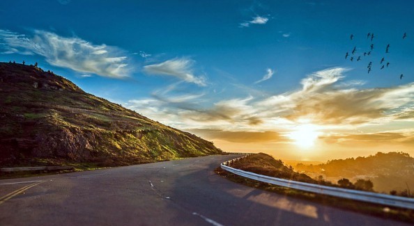 Travel by car on the Italian coasts