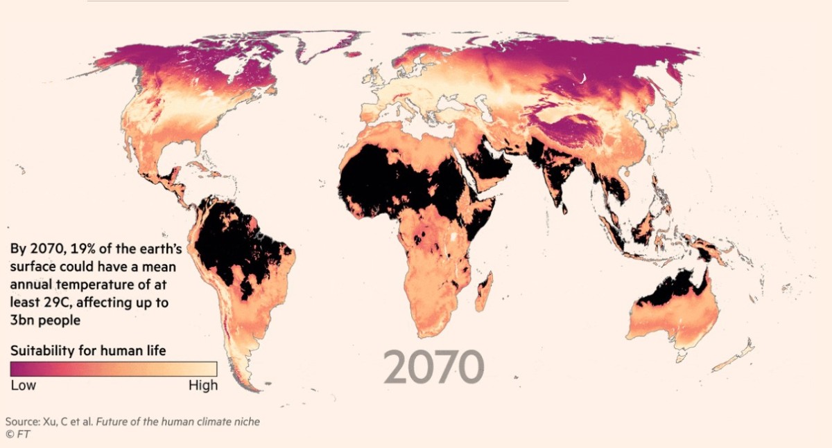 Il possibili rischi del cambiamento climatico