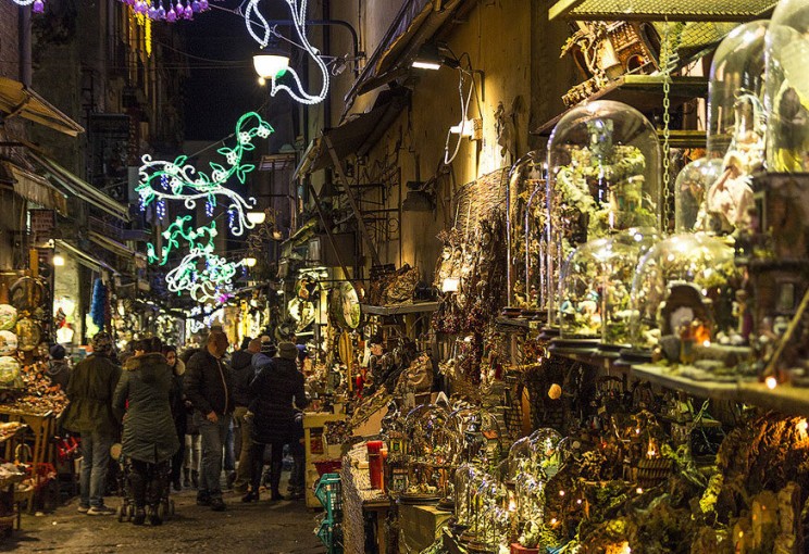 Christmas market in Naples