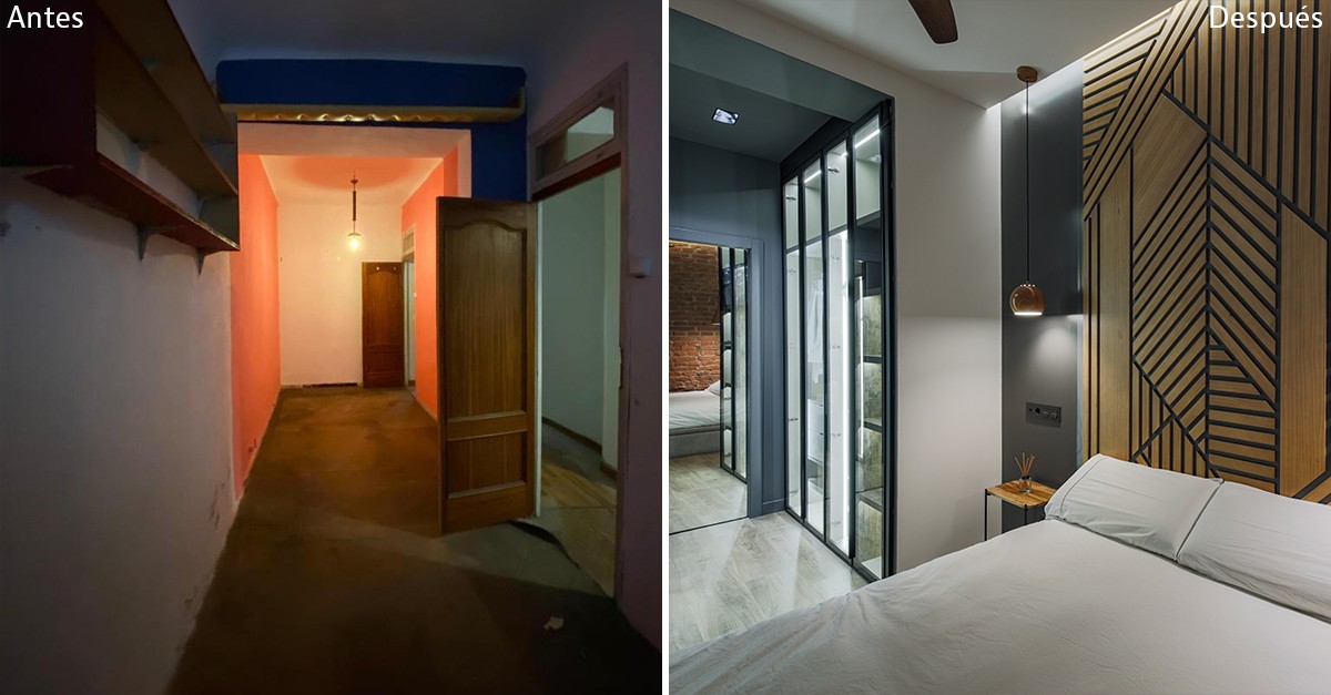 Da seminterrato ad appartamento di design di 86 mq, le foto del prima e del dopo