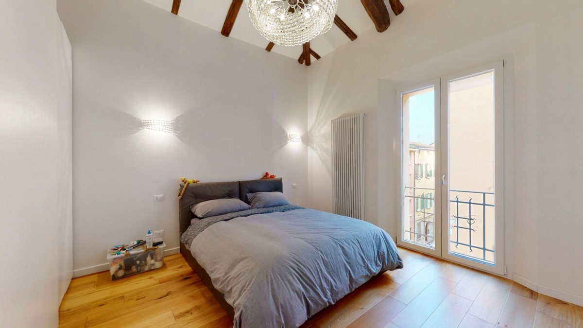 One of the two spacious bedrooms